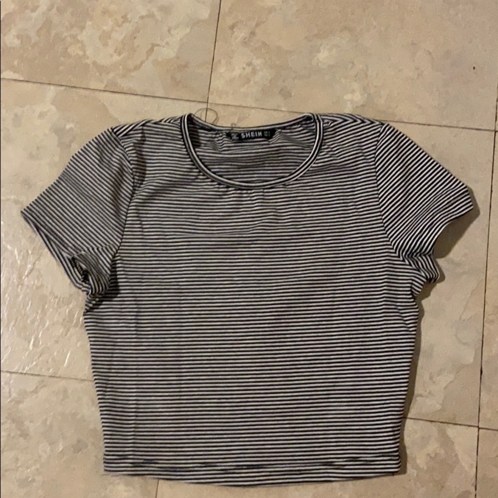 striped crop top